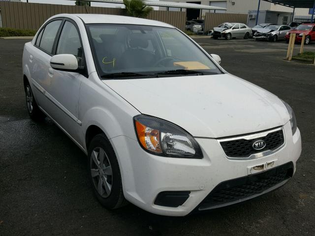 KNADH4A31B6949113 - 2011 KIA RIO BASE WHITE photo 1