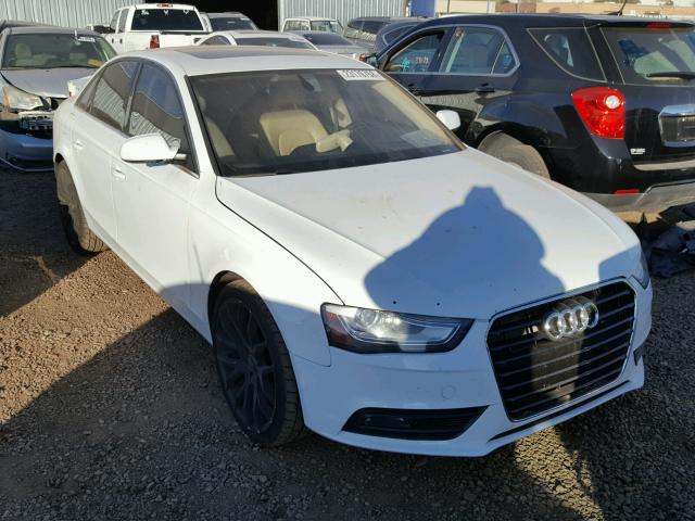 WAUAFAFL2DN049975 - 2013 AUDI A4 PREMIUM WHITE photo 1