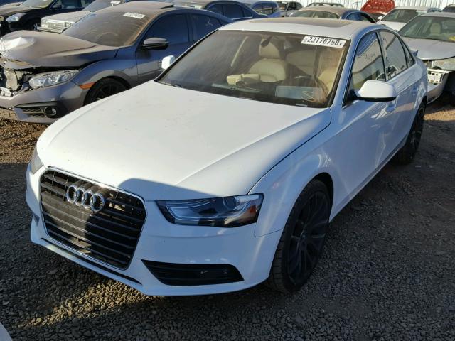 WAUAFAFL2DN049975 - 2013 AUDI A4 PREMIUM WHITE photo 2