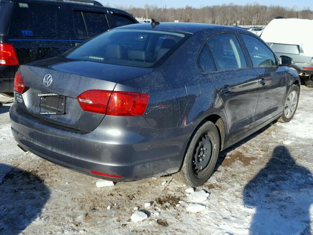 3VWD17AJ5EM232173 - 2014 VOLKSWAGEN JETTA SE GRAY photo 4