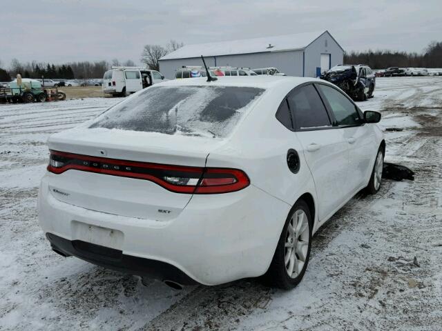 1C3CDFBAXDD308533 - 2013 DODGE DART SXT WHITE photo 4