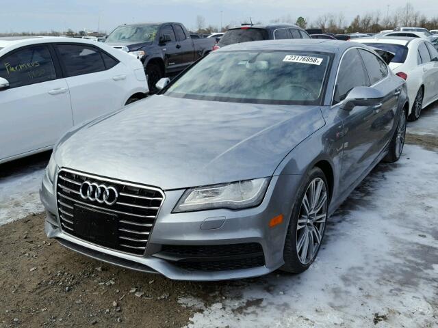 WAU2GAFC3DN090536 - 2013 AUDI A7 PRESTIG GRAY photo 2