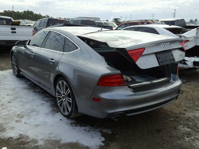 WAU2GAFC3DN090536 - 2013 AUDI A7 PRESTIG GRAY photo 3