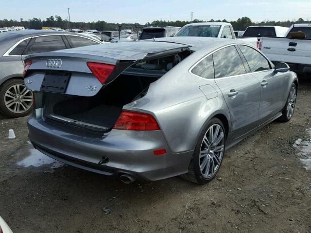 WAU2GAFC3DN090536 - 2013 AUDI A7 PRESTIG GRAY photo 4