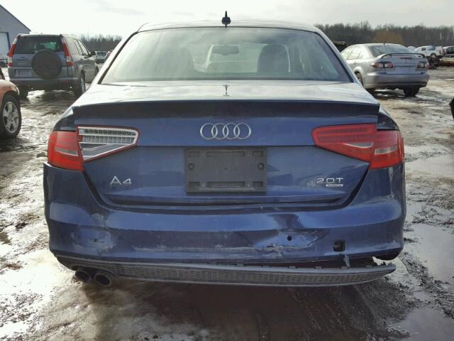 WAUFFAFL9EN027222 - 2014 AUDI A4 PREMIUM BLUE photo 9