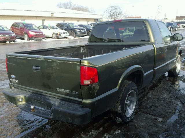 1GCCS19W618100739 - 2001 CHEVROLET S TRUCK S1 GREEN photo 4