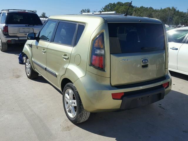 KNDJT2A23B7226714 - 2011 KIA SOUL + GREEN photo 3