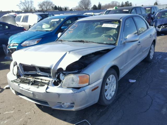 KNAGD126745359300 - 2004 KIA OPTIMA LX SILVER photo 2