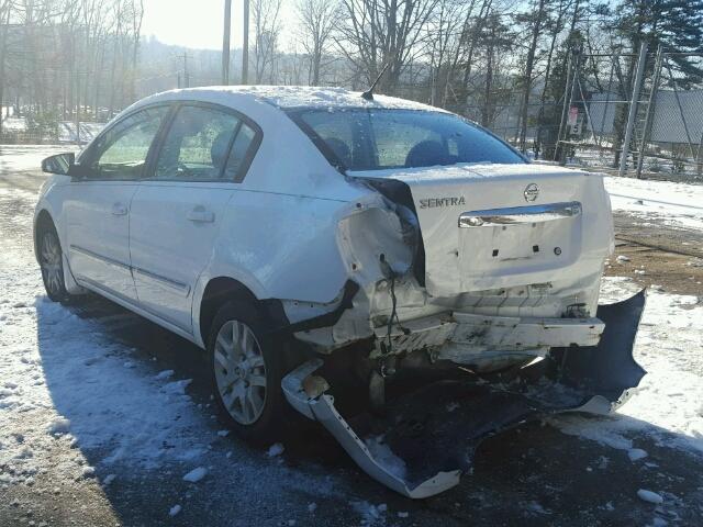 3N1AB6AP8AL673607 - 2010 NISSAN SENTRA 2.0 WHITE photo 3