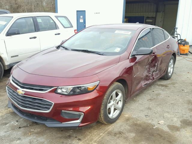 1G1ZB5ST4GF213474 - 2016 CHEVROLET MALIBU LS MAROON photo 2