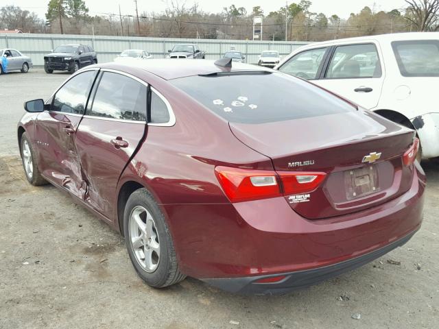 1G1ZB5ST4GF213474 - 2016 CHEVROLET MALIBU LS MAROON photo 3
