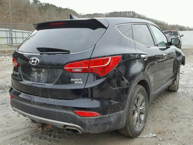 5XYZTDLB0DG031865 - 2013 HYUNDAI SANTA FE S BLACK photo 4