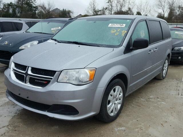 2C4RDGBG0FR625740 - 2015 DODGE GRAND CARA SILVER photo 2