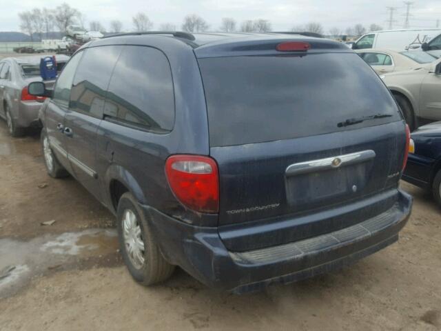 2A4GP54LX7R349978 - 2007 CHRYSLER TOWN & COU BLUE photo 3