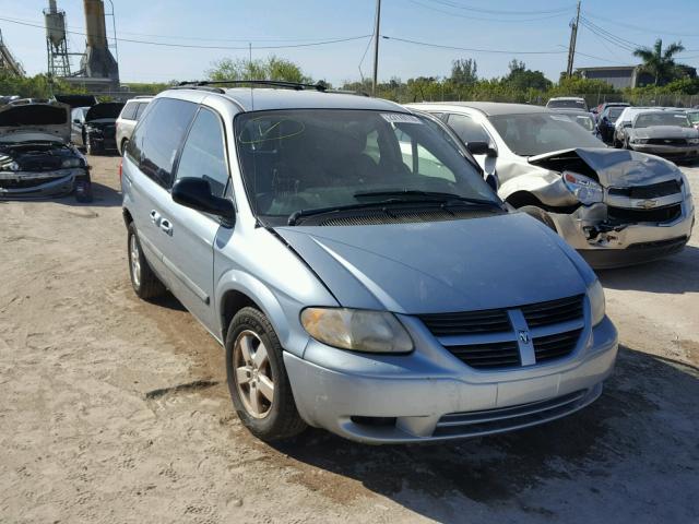 1D4GP45R06B609209 - 2006 DODGE CARAVAN SX BLUE photo 1