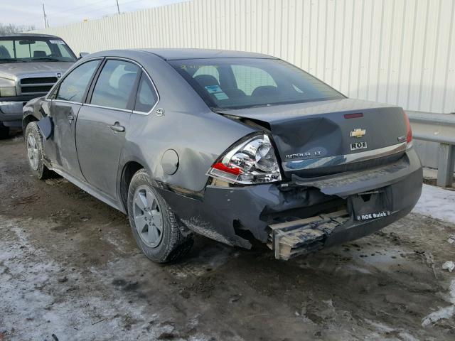 2G1WT57K891237335 - 2009 CHEVROLET IMPALA 1LT GRAY photo 3