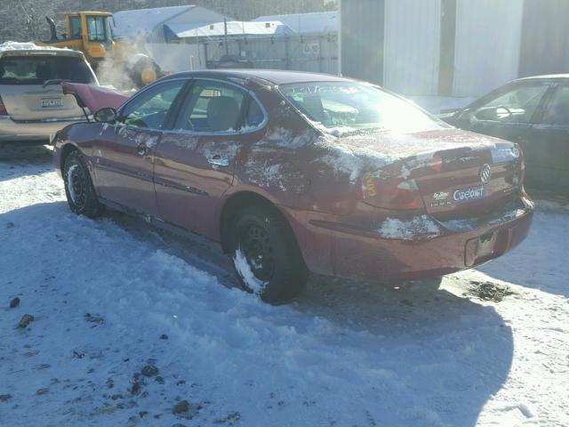 2G4WC532251341175 - 2005 BUICK LACROSSE C RED photo 3