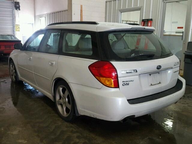 4S3BP616277336311 - 2007 SUBARU LEGACY 2.5 WHITE photo 3