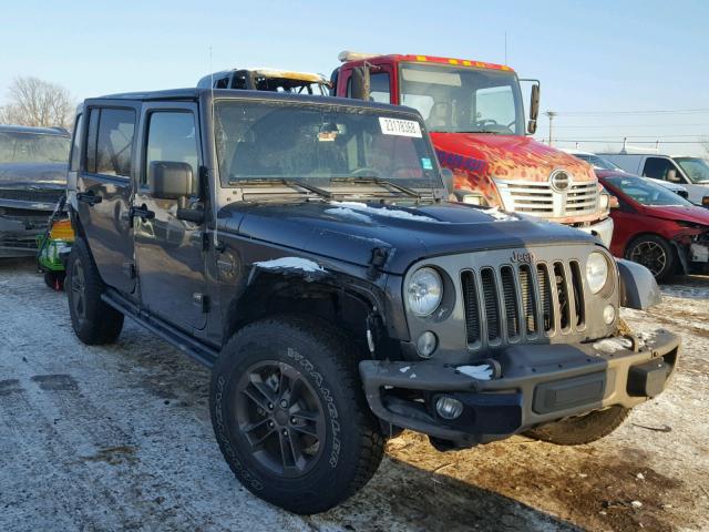 1C4BJWEG1GL348607 - 2016 JEEP WRANGLER U GRAY photo 1