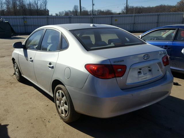 KMHDU46D17U164492 - 2007 HYUNDAI ELANTRA GL SILVER photo 3