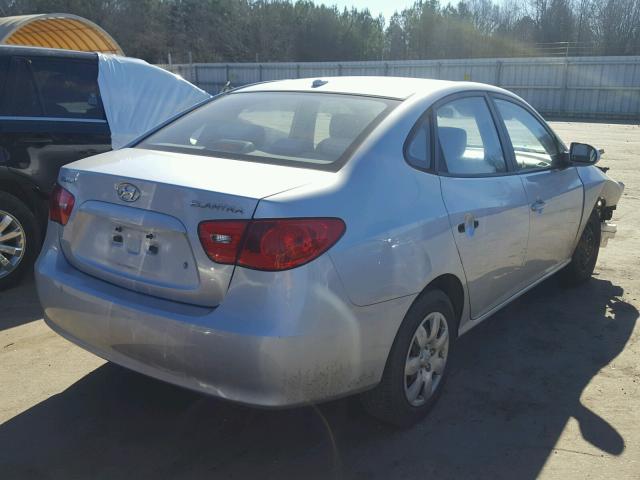 KMHDU46D17U164492 - 2007 HYUNDAI ELANTRA GL SILVER photo 4