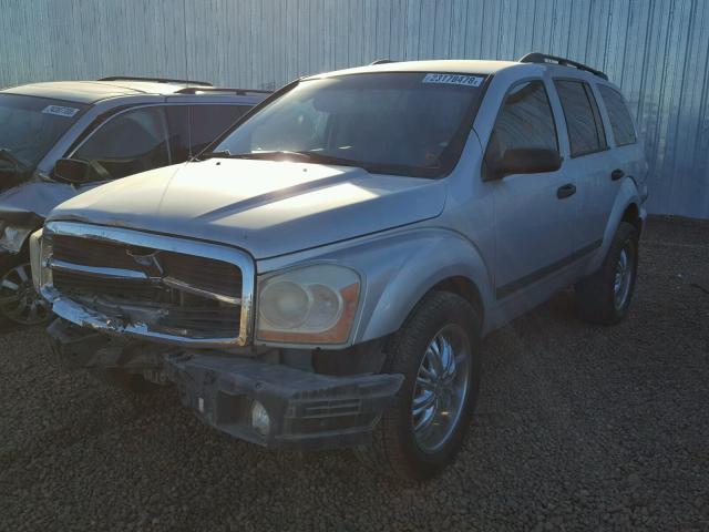 1D4HB48N26F136272 - 2006 DODGE DURANGO SL SILVER photo 2