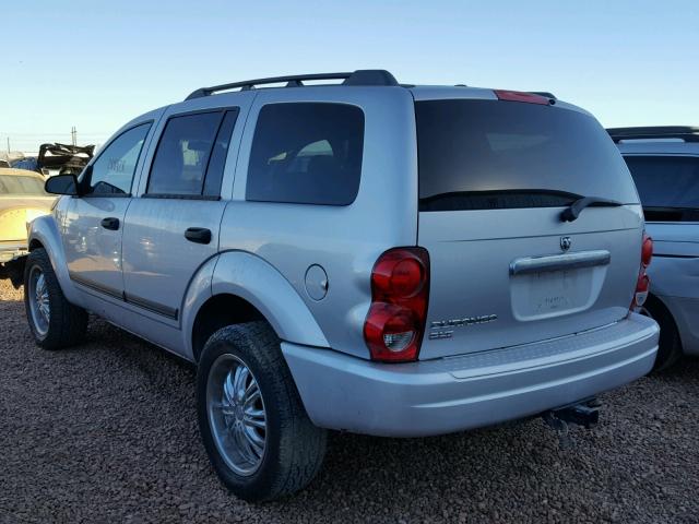 1D4HB48N26F136272 - 2006 DODGE DURANGO SL SILVER photo 3