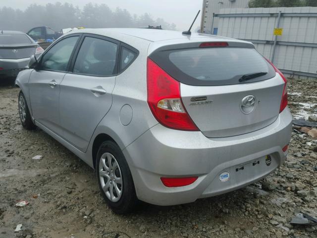 KMHCT5AE1EU196733 - 2014 HYUNDAI ACCENT GLS SILVER photo 3