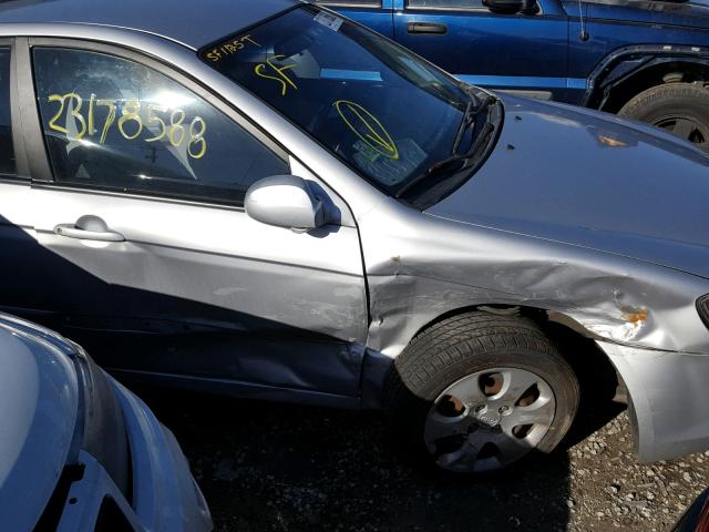 KNAFE121475377867 - 2007 KIA SPECTRA EX SILVER photo 9