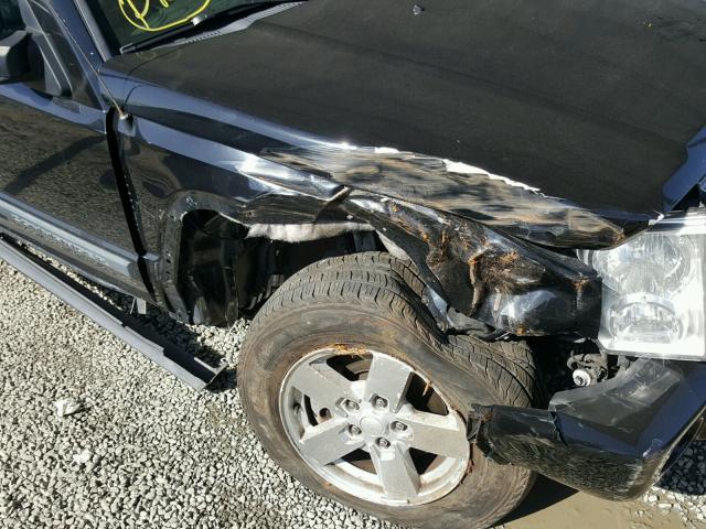 1J8HG48K98C111788 - 2008 JEEP COMMANDER შავი ფოტო 9