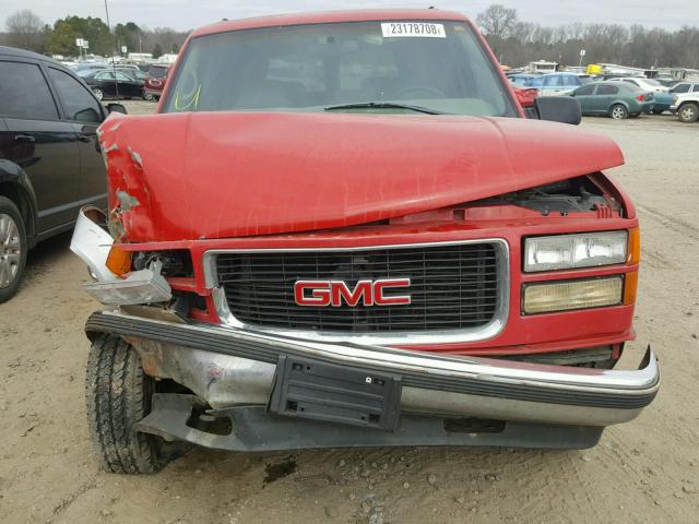 3GKFK16R3VG520670 - 1997 GMC SUBURBAN K RED photo 7