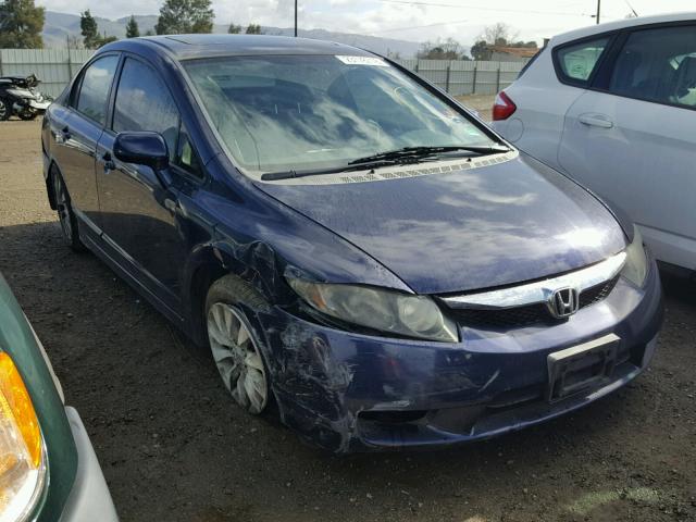 2HGFA16969H526310 - 2009 HONDA CIVIC EXL BLUE photo 1