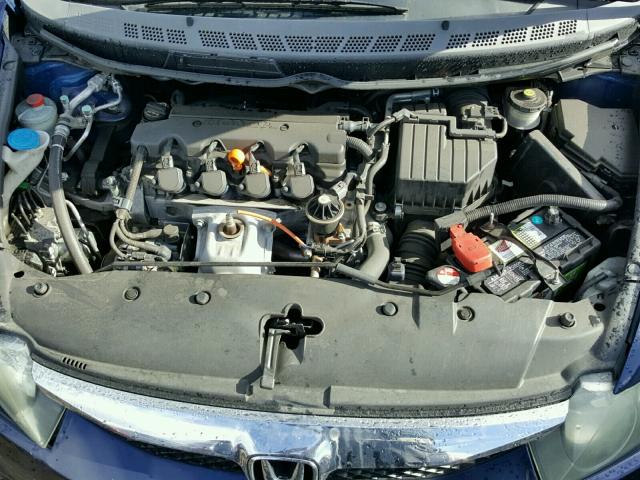 2HGFA16969H526310 - 2009 HONDA CIVIC EXL BLUE photo 7