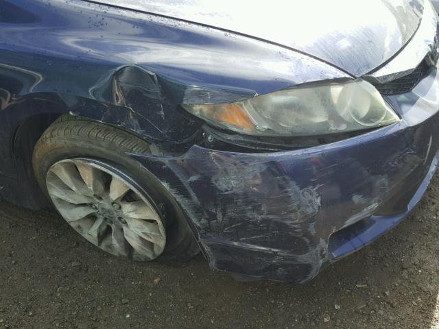 2HGFA16969H526310 - 2009 HONDA CIVIC EXL BLUE photo 9
