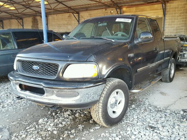 1FTDX18WXVKB55341 - 1997 FORD F150 BLACK photo 2