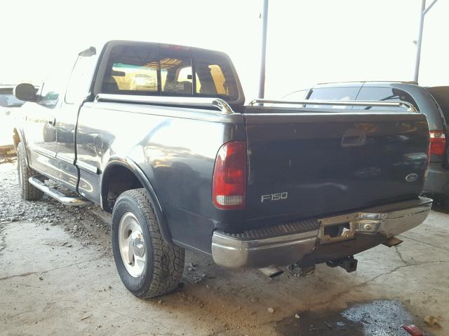 1FTDX18WXVKB55341 - 1997 FORD F150 BLACK photo 3