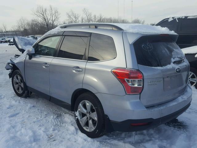 JF2SJAKCXGH502501 - 2016 SUBARU FORESTER 2 GRAY photo 3