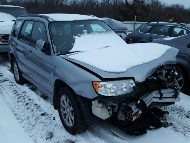 JF1SG65668H711015 - 2008 SUBARU FORESTER 2 GRAY photo 1