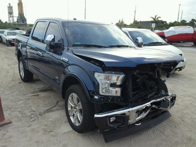 1FTEW1EG7HFB74009 - 2017 FORD F150 SUPER BLUE photo 1