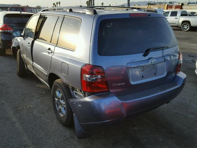 JTEEP21A140059855 - 2004 TOYOTA HIGHLANDER BLUE photo 3