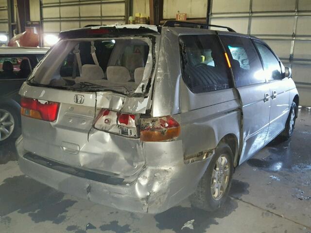 5FNRL18684B015575 - 2004 HONDA ODYSSEY EX SILVER photo 4