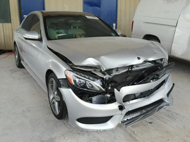 55SWF4JB4FU067645 - 2015 MERCEDES-BENZ C 300 SILVER photo 1