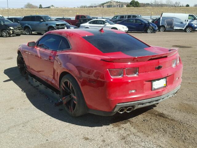 2G1FS1EP2C9800933 - 2012 CHEVROLET CAMARO ZL1 RED photo 3