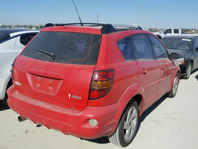 5Y2SL62854Z429528 - 2004 PONTIAC VIBE RED photo 4