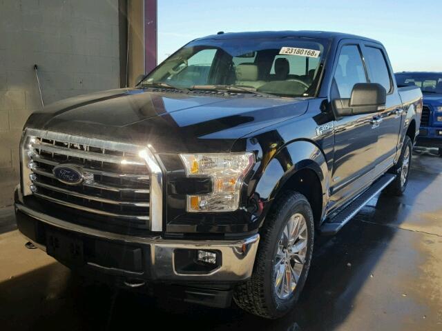 1FTEW1EG4HKC70493 - 2017 FORD F150 SUPER BLACK photo 2