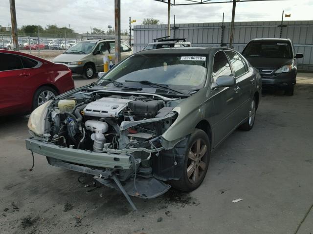 JTHBA30G065144436 - 2006 LEXUS ES 330 GREEN photo 2