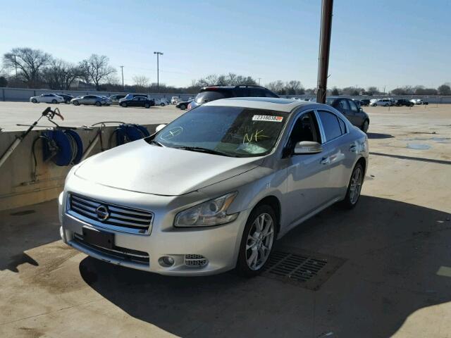 1N4AA5APXDC828299 - 2013 NISSAN MAXIMA S SILVER photo 2