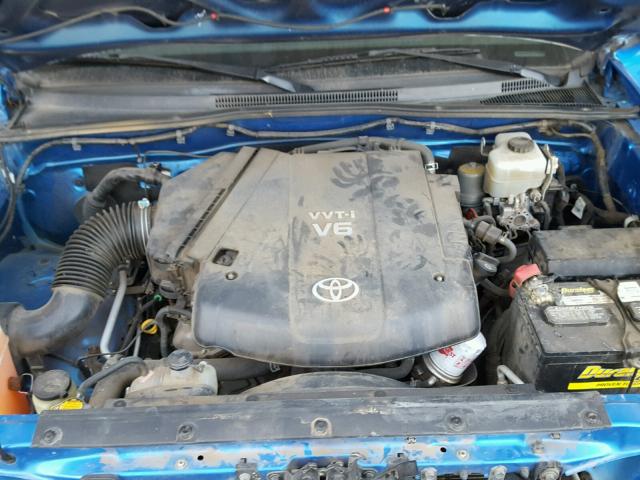 3TMLU4EN6AM039994 - 2010 TOYOTA TACOMA DOU BLUE photo 7