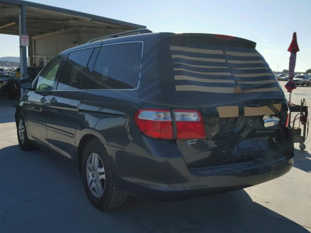 5FNRL38775B049464 - 2005 HONDA ODYSSEY EX GRAY photo 3