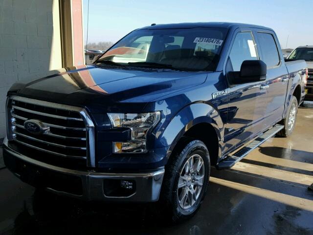 1FTEW1CP8HKC52968 - 2017 FORD F150 SUPER BLUE photo 2